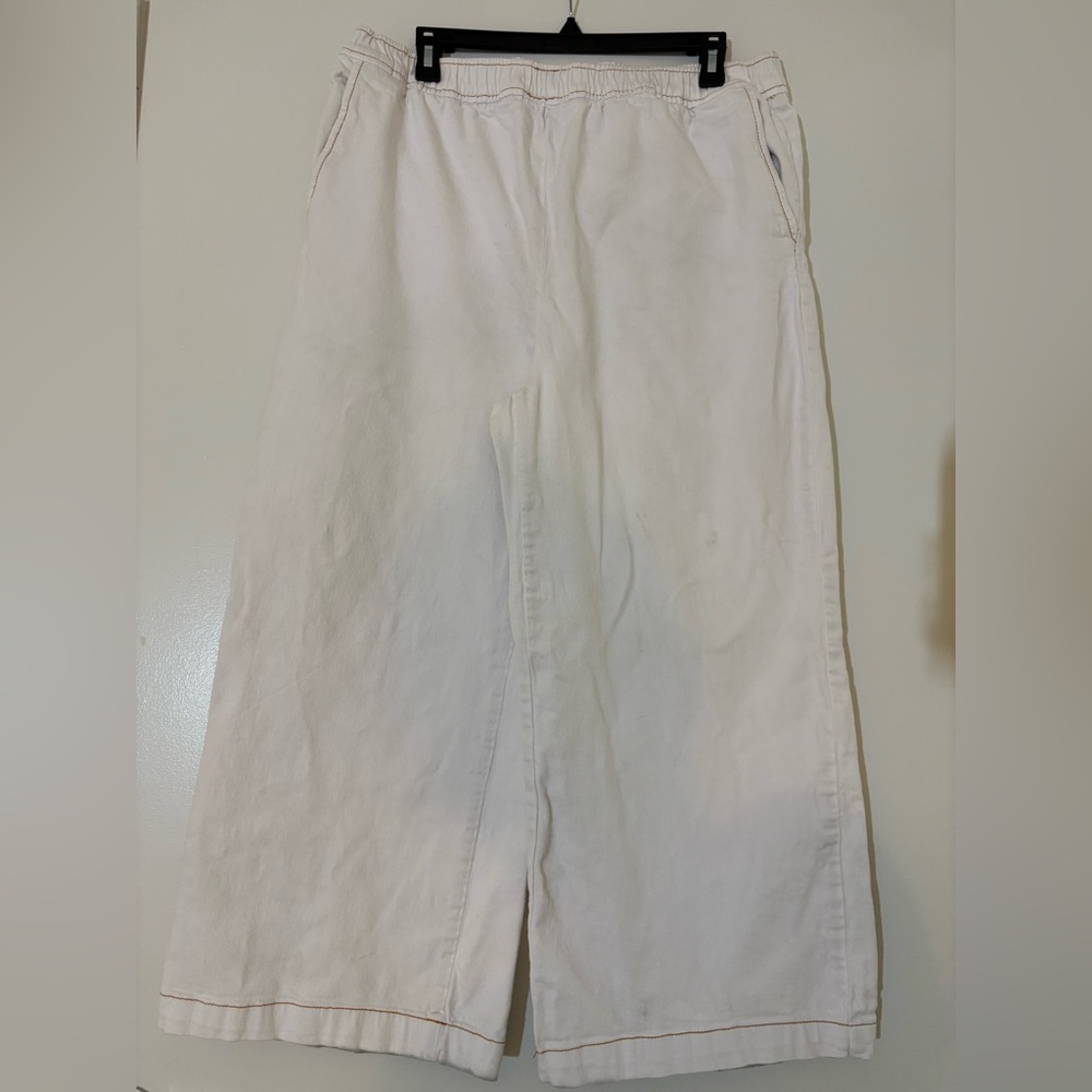 WeWoreWhat Cream Denim Pull On Pant